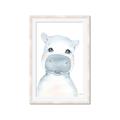 Picture of Halle Hippo _GroupedProduct_Rectangle_Portrait_Mini_ _GroupedProduct_Rectangle_Portrait_Framed_Matted_