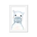 Picture of Halle Hippo _GroupedProduct_Rectangle_Portrait_Mini_ _GroupedProduct_Rectangle_Portrait_Framed_Matted_