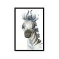 Picture of Nursery Zebra _GroupedProduct_Rectangle_Portrait_Mini_ _GroupedProduct_Rectangle_Portrait_Framed_Matted_