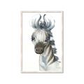 Picture of Nursery Zebra _GroupedProduct_Rectangle_Portrait_Mini_ _GroupedProduct_Rectangle_Portrait_Framed_Matted_