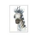 Picture of Nursery Zebra _GroupedProduct_Rectangle_Portrait_Mini_ _GroupedProduct_Rectangle_Portrait_Framed_Matted_