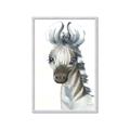 Picture of Nursery Zebra _GroupedProduct_Rectangle_Portrait_Mini_ _GroupedProduct_Rectangle_Portrait_Framed_Matted_
