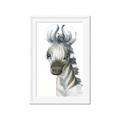 Picture of Nursery Zebra _GroupedProduct_Rectangle_Portrait_Mini_ _GroupedProduct_Rectangle_Portrait_Framed_Matted_