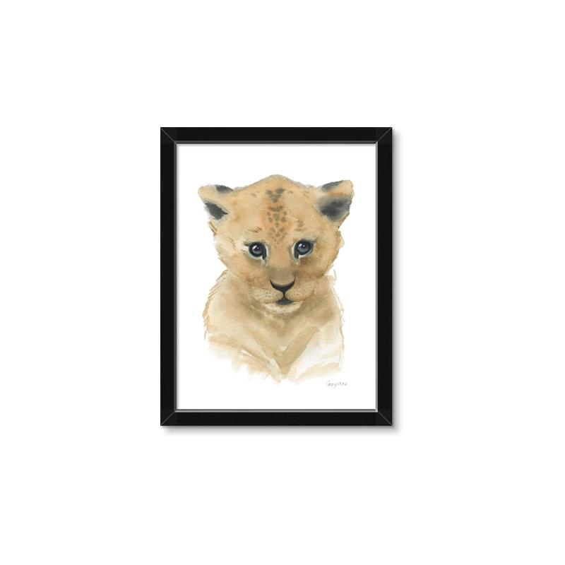 Picture of Lexie Lion _GroupedProduct_Rectangle_Portrait_Mini_ _GroupedProduct_Rectangle_Portrait_Framed_Matted_
