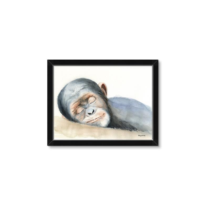 Picture of Sleeping Monkey _GroupedProduct_Rectangle_Landscape_Mini_ _GroupedProduct_Rectangle_Landscape_Framed_Matted_