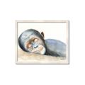 Picture of Sleeping Monkey _GroupedProduct_Rectangle_Landscape_Mini_ _GroupedProduct_Rectangle_Landscape_Framed_Matted_