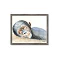 Picture of Sleeping Monkey _GroupedProduct_Rectangle_Landscape_Mini_ _GroupedProduct_Rectangle_Landscape_Framed_Matted_