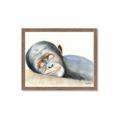 Picture of Sleeping Monkey _GroupedProduct_Rectangle_Landscape_Mini_ _GroupedProduct_Rectangle_Landscape_Framed_Matted_