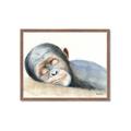 Picture of Sleeping Monkey _GroupedProduct_Rectangle_Landscape_Mini_ _GroupedProduct_Rectangle_Landscape_Framed_Matted_
