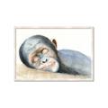 Picture of Sleeping Monkey _GroupedProduct_Rectangle_Landscape_Mini_ _GroupedProduct_Rectangle_Landscape_Framed_Matted_
