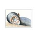Picture of Sleeping Monkey _GroupedProduct_Rectangle_Landscape_Mini_ _GroupedProduct_Rectangle_Landscape_Framed_Matted_