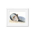 Picture of Sleeping Monkey _GroupedProduct_Rectangle_Landscape_Mini_ _GroupedProduct_Rectangle_Landscape_Framed_Matted_