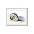 Picture of Sleeping Monkey _GroupedProduct_Rectangle_Landscape_Mini_ _GroupedProduct_Rectangle_Landscape_Framed_Matted_