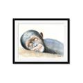Picture of Sleeping Monkey _GroupedProduct_Rectangle_Landscape_Mini_ _GroupedProduct_Rectangle_Landscape_Framed_Matted_
