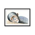 Picture of Sleeping Monkey _GroupedProduct_Rectangle_Landscape_Mini_ _GroupedProduct_Rectangle_Landscape_Framed_Matted_