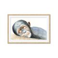 Picture of Sleeping Monkey _GroupedProduct_Rectangle_Landscape_Mini_ _GroupedProduct_Rectangle_Landscape_Framed_Matted_