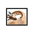 Picture of Sleeping Giraffe _GroupedProduct_Rectangle_Landscape_Mini_ _GroupedProduct_Rectangle_Landscape_Framed_Matted_