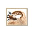Picture of Sleeping Giraffe _GroupedProduct_Rectangle_Landscape_Mini_ _GroupedProduct_Rectangle_Landscape_Framed_Matted_