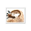 Picture of Sleeping Giraffe _GroupedProduct_Rectangle_Landscape_Mini_ _GroupedProduct_Rectangle_Landscape_Framed_Matted_