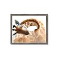 Picture of Sleeping Giraffe _GroupedProduct_Rectangle_Landscape_Mini_ _GroupedProduct_Rectangle_Landscape_Framed_Matted_