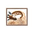 Picture of Sleeping Giraffe _GroupedProduct_Rectangle_Landscape_Mini_ _GroupedProduct_Rectangle_Landscape_Framed_Matted_