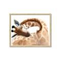 Picture of Sleeping Giraffe _GroupedProduct_Rectangle_Landscape_Mini_ _GroupedProduct_Rectangle_Landscape_Framed_Matted_