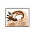 Picture of Sleeping Giraffe _GroupedProduct_Rectangle_Landscape_Mini_ _GroupedProduct_Rectangle_Landscape_Framed_Matted_