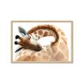 Picture of Sleeping Giraffe _GroupedProduct_Rectangle_Landscape_Mini_ _GroupedProduct_Rectangle_Landscape_Framed_Matted_