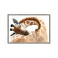 Picture of Sleeping Giraffe _GroupedProduct_Rectangle_Landscape_Mini_ _GroupedProduct_Rectangle_Landscape_Framed_Matted_
