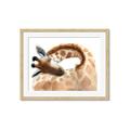 Picture of Sleeping Giraffe _GroupedProduct_Rectangle_Landscape_Mini_ _GroupedProduct_Rectangle_Landscape_Framed_Matted_