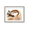 Picture of Sleeping Giraffe _GroupedProduct_Rectangle_Landscape_Mini_ _GroupedProduct_Rectangle_Landscape_Framed_Matted_