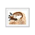 Picture of Sleeping Giraffe _GroupedProduct_Rectangle_Landscape_Mini_ _GroupedProduct_Rectangle_Landscape_Framed_Matted_