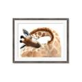Picture of Sleeping Giraffe _GroupedProduct_Rectangle_Landscape_Mini_ _GroupedProduct_Rectangle_Landscape_Framed_Matted_