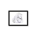 Picture of Polar Bear Mom and Baby _GroupedProduct_Rectangle_Landscape_Mini_ _GroupedProduct_Rectangle_Landscape_Framed_Matted_