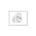 Picture of Polar Bear Mom and Baby _GroupedProduct_Rectangle_Landscape_Mini_ _GroupedProduct_Rectangle_Landscape_Framed_Matted_