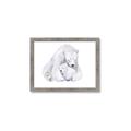 Picture of Polar Bear Mom and Baby _GroupedProduct_Rectangle_Landscape_Mini_ _GroupedProduct_Rectangle_Landscape_Framed_Matted_