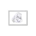 Picture of Polar Bear Mom and Baby _GroupedProduct_Rectangle_Landscape_Mini_ _GroupedProduct_Rectangle_Landscape_Framed_Matted_