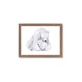 Picture of Polar Bear Mom and Baby _GroupedProduct_Rectangle_Landscape_Mini_ _GroupedProduct_Rectangle_Landscape_Framed_Matted_