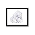 Picture of Polar Bear Mom and Baby _GroupedProduct_Rectangle_Landscape_Mini_ _GroupedProduct_Rectangle_Landscape_Framed_Matted_