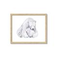 Picture of Polar Bear Mom and Baby _GroupedProduct_Rectangle_Landscape_Mini_ _GroupedProduct_Rectangle_Landscape_Framed_Matted_