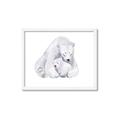 Picture of Polar Bear Mom and Baby _GroupedProduct_Rectangle_Landscape_Mini_ _GroupedProduct_Rectangle_Landscape_Framed_Matted_