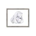 Picture of Polar Bear Mom and Baby _GroupedProduct_Rectangle_Landscape_Mini_ _GroupedProduct_Rectangle_Landscape_Framed_Matted_