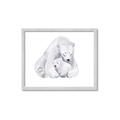 Picture of Polar Bear Mom and Baby _GroupedProduct_Rectangle_Landscape_Mini_ _GroupedProduct_Rectangle_Landscape_Framed_Matted_