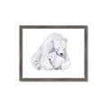Picture of Polar Bear Mom and Baby _GroupedProduct_Rectangle_Landscape_Mini_ _GroupedProduct_Rectangle_Landscape_Framed_Matted_