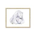 Picture of Polar Bear Mom and Baby _GroupedProduct_Rectangle_Landscape_Mini_ _GroupedProduct_Rectangle_Landscape_Framed_Matted_