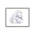 Picture of Polar Bear Mom and Baby _GroupedProduct_Rectangle_Landscape_Mini_ _GroupedProduct_Rectangle_Landscape_Framed_Matted_