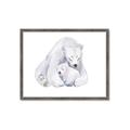 Picture of Polar Bear Mom and Baby _GroupedProduct_Rectangle_Landscape_Mini_ _GroupedProduct_Rectangle_Landscape_Framed_Matted_