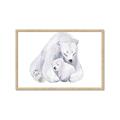 Picture of Polar Bear Mom and Baby _GroupedProduct_Rectangle_Landscape_Mini_ _GroupedProduct_Rectangle_Landscape_Framed_Matted_
