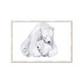 Picture of Polar Bear Mom and Baby _GroupedProduct_Rectangle_Landscape_Mini_ _GroupedProduct_Rectangle_Landscape_Framed_Matted_