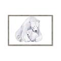 Picture of Polar Bear Mom and Baby _GroupedProduct_Rectangle_Landscape_Mini_ _GroupedProduct_Rectangle_Landscape_Framed_Matted_